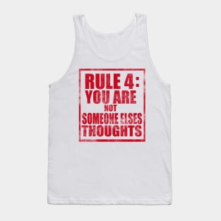 Two sided Rule #4 Tank Top